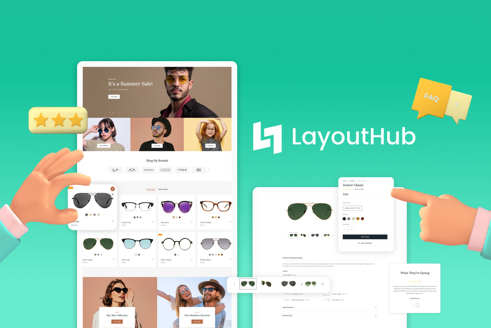 How LayoutHub help you create an E-commerce website easily